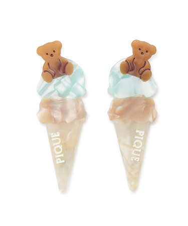 アイスモチーフミニヘアクリップセット