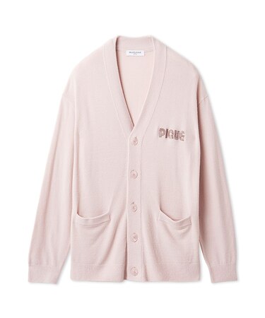 【HOMME】スムーズィーliteラインロゴカーディガン