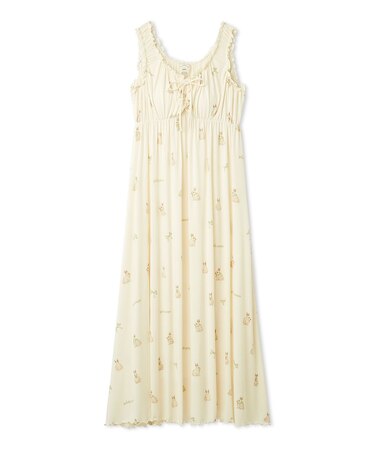 ラビット柄カップインワンピース