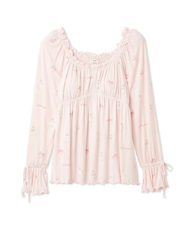 ラビット柄カップインプルオーバー