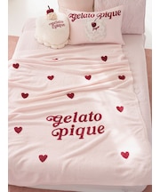 【Sleep】ハートロゴジャガード マルチカバー