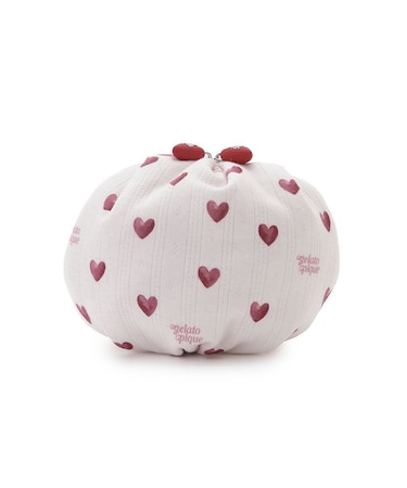 針抜きハート柄ポーチ