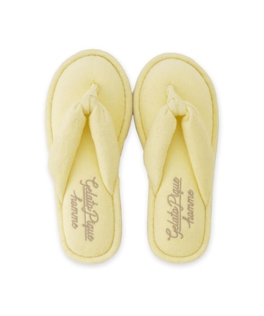 【HOMME】パイルワンポイントロゴ刺繍サンダル