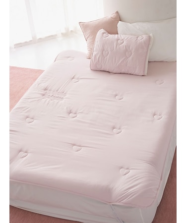 【Sleep】ハートロゴ 敷きパッド（ダブル）