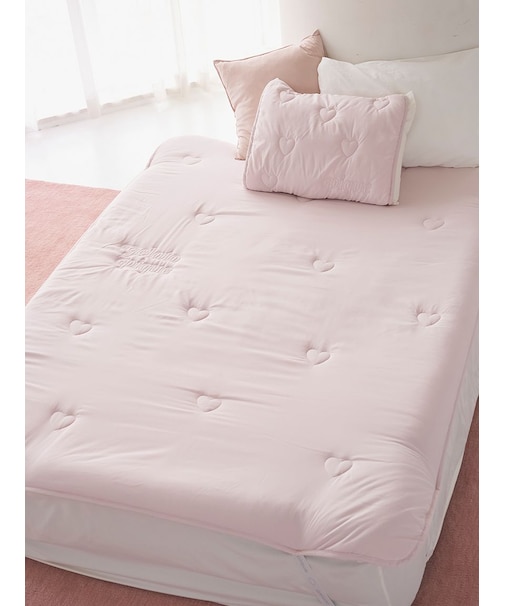 【Sleep】ハートロゴ 敷きパッド（ダブル）