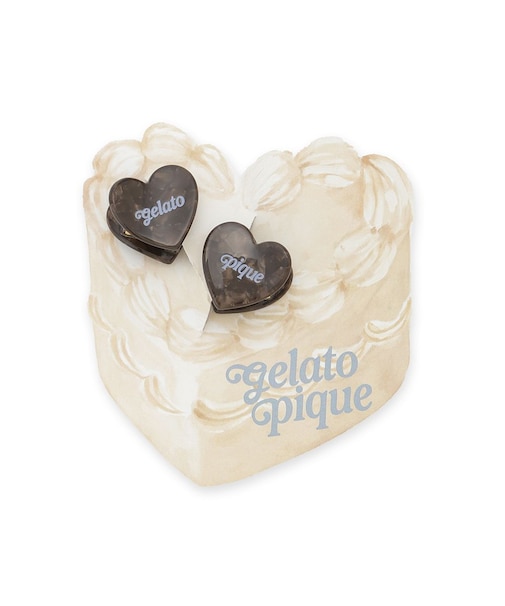 ハートミニヘアクリップ2点セット