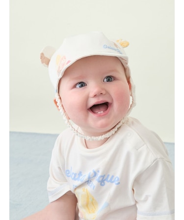 【BABY】アイスクリームベア柄キャップ