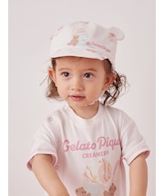 【BABY】アイスクリームベア柄キャップ