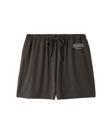 【接触冷感】レーヨンロゴショートパンツ