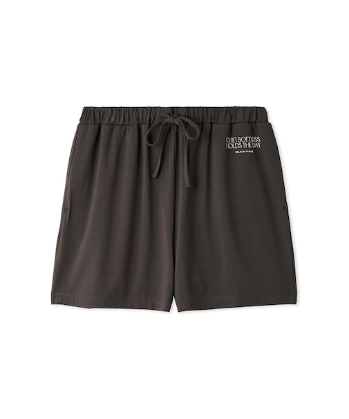 【接触冷感】レーヨンロゴショートパンツ