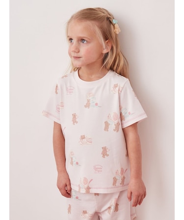 【KIDS】【接触冷感】アイスクリームベア柄Tシャツ