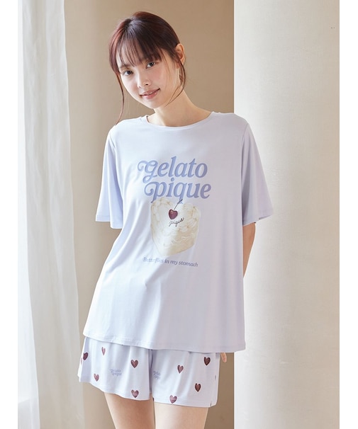 【接触冷感】ケーキワンポイントTシャツ