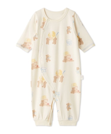 【新生児】アイスクリームベア柄２WAYオール