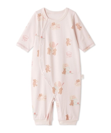 【新生児】アイスクリームベア柄２WAYオール