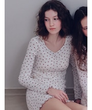 針抜きハート柄ショートパンツ