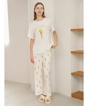 【接触冷感】ソルベ柄ロングパンツ