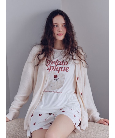 【接触冷感】ハート柄ショートパンツ