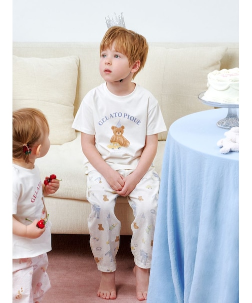 【KIDS】パジャマパーティーワンポイントTシャツ