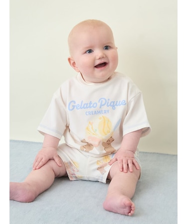 【BABY】アイスクリームベアワンポイントTシャツ