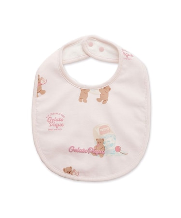 【BABY】アイスクリームベア柄スタイ