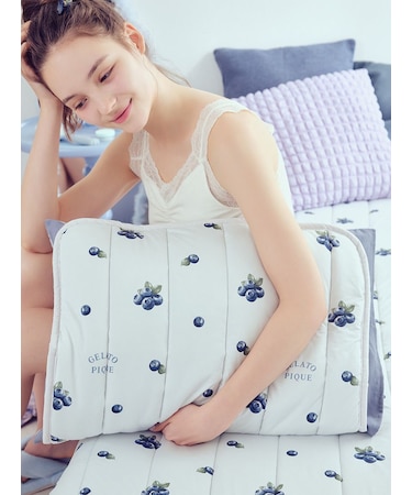 【Sleep】【接触冷感】フルーツ柄ピローパッド