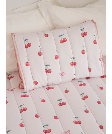 【Sleep】【接触冷感】フルーツ柄ピローパッド