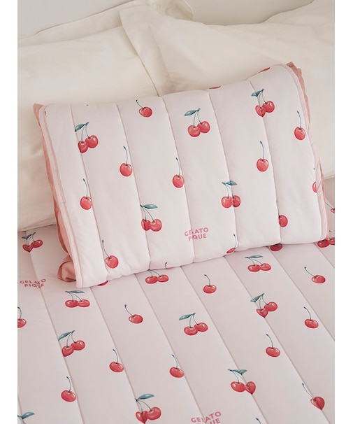 【Sleep】【接触冷感】フルーツ柄ピローパッド