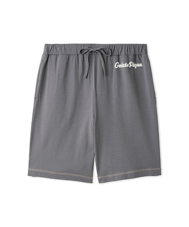 【HOMME】【接触冷感】アイスクリームベアワンポイントハーフパンツ