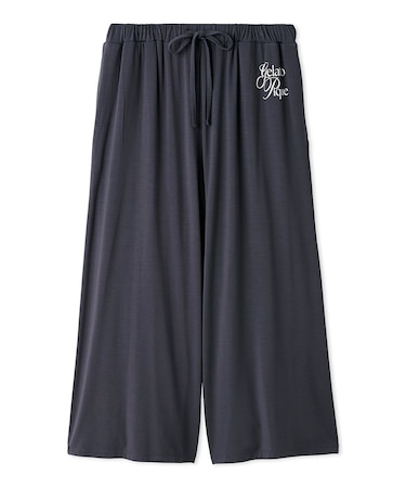 【母の日】【IFMC.】レーヨンロゴ7分丈パンツ