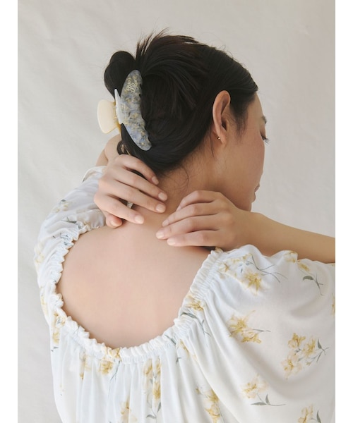 バイカラーヘアクリップ｜ジェラートピケの通販｜&mall（アンドモール