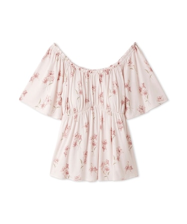 【母の日】フラワー柄カップインプルオーバー