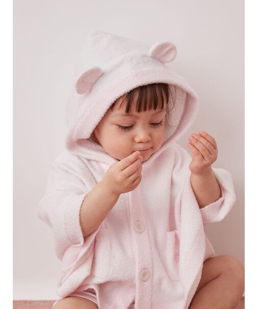 【BABY】グラデーションボーダーポンチョ