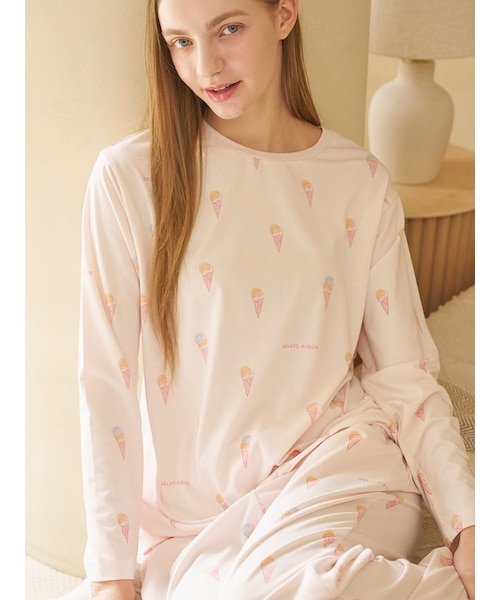 大人気！gelato pique 総柄ロングTシャツ IFMC.】総柄ロンT｜ジェラートピケの通販｜&mall（アンドモール）三井