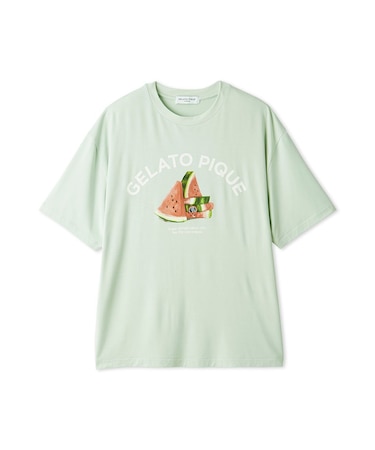 【HOMME】【接触冷感】レーヨンフルーツTシャツ
