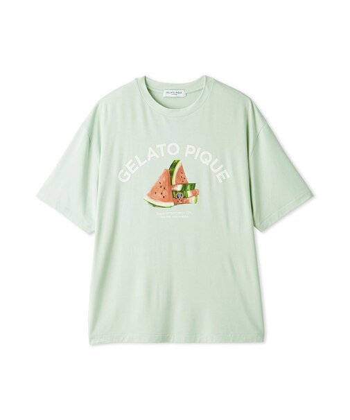 【HOMME】【接触冷感】レーヨンフルーツTシャツ