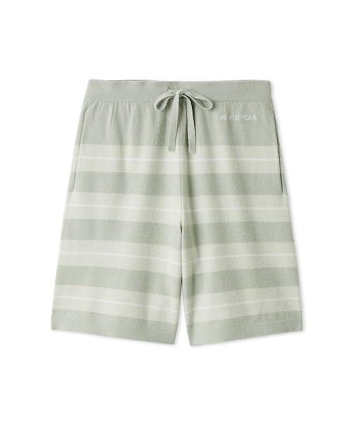 【HOMME】【接触冷感】スムーズィーliteクールランダムボーダーハーフパンツ