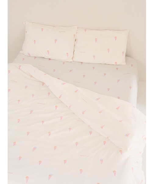 【IFMC.】【Sleep】総柄プリント寝具3点セット(ダブル)