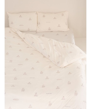 【IFMC.】【Sleep】総柄プリント寝具３点セット（セミダブル）