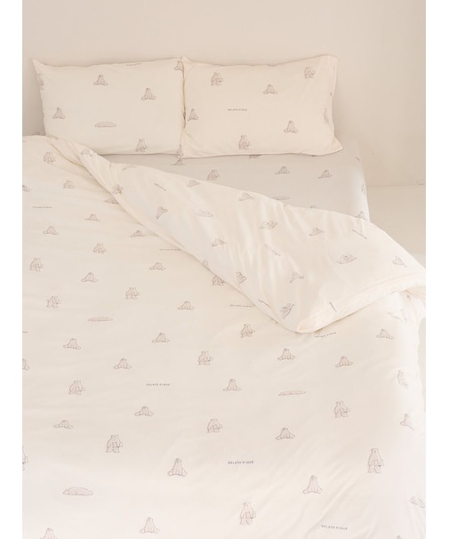 【IFMC.】【Sleep】総柄プリント寝具３点セット（セミダブル）