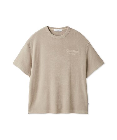 【HOMME】【接触冷感】パイルワンポイントロゴ刺繍プルオーバー