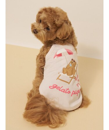 【CAT&DOG】【接触冷感】サマーベア柄プルオーバー