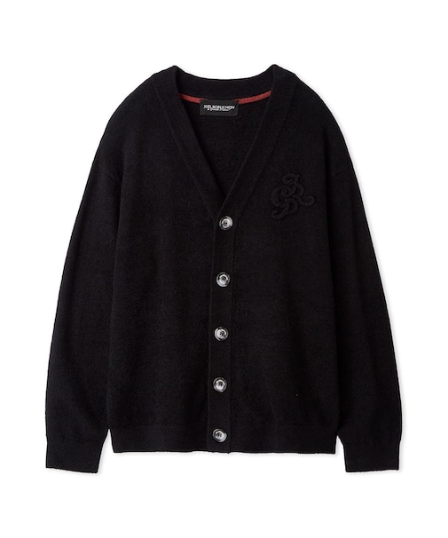 【JOEL ROBUCHON】【HOMME】【接触冷感】スムーズィーliteクールトワンポイント刺繍カーディガン