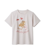 【JUNIOR】【接触冷感】サマーベアワンポイントTシャツ