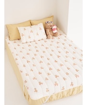 【Sleep】【接触冷感】サマーベア柄敷きパッド（ダブル）