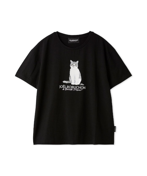 ジェラート ピケ] Joel Robuchon ロゴロンT レディース JOEL ROBUCHON】【持続冷感】CATプリントTシャツ｜ジェラートピケの