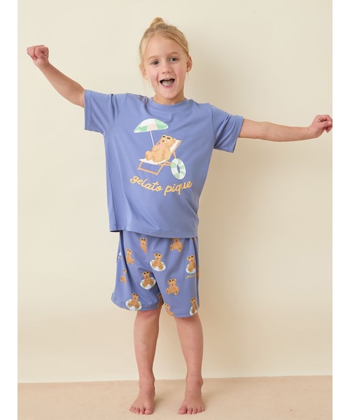 KIDS】【接触冷感】サマーベア柄ショートパンツ｜ジェラートピケの通販