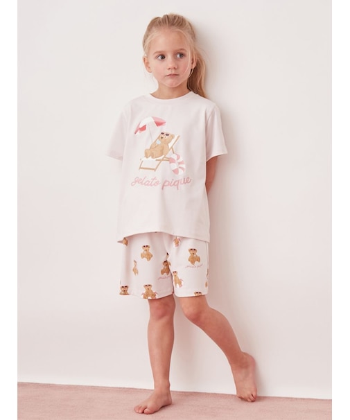 【KIDS】【接触冷感】サマーベア柄ショートパンツ