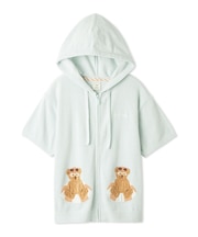 サマーベアジャガード半袖パーカ