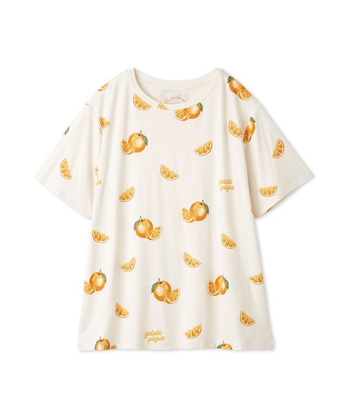 【接触冷感】フルーツ3柄Tシャツ