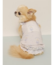 【CAT&DOG】【接触冷感】シロクマひんやりスイーツ柄 Coolingフリルプルオーバー